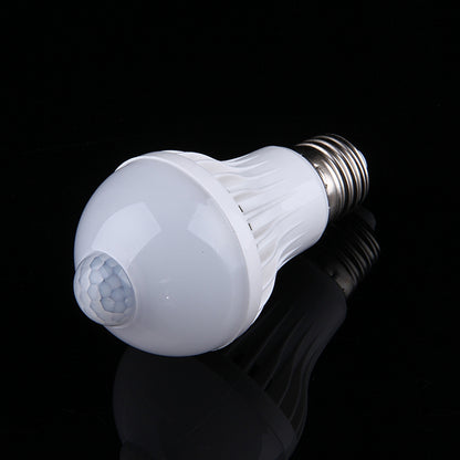 ELECTROPRIME E27 9W Infrared Motion Sensor LED Light Bulb, Sensor Distance: 4-6m, AC 85-265V