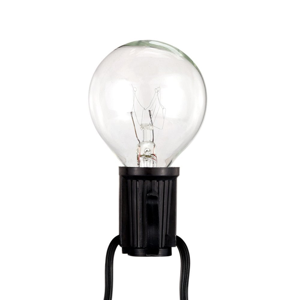 ELECTROPRIME G40-EU-25 G40 7.6m 175W E12 IP44 Waterproof Retro Filament Bulb String Light, 25 Bulbs LED Decorative Lamp for Garden, Engineering, Bar, Party, Wedding, AC 220V, EU Plug(Warm White)