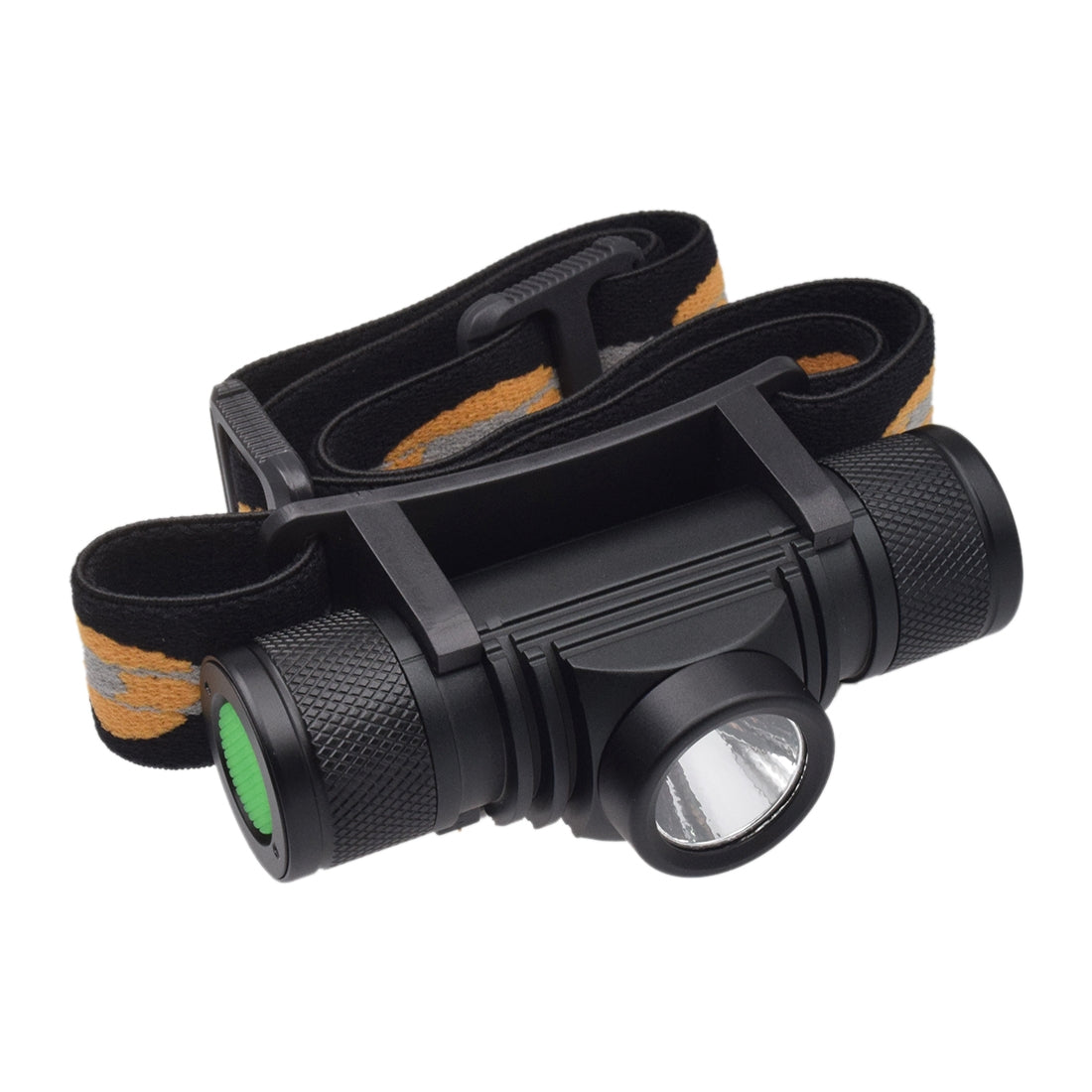 ELECTROPRIME D10 5W XML-2 IPX6 Waterproof Headband Light, 1200 LM USB Charging Adjustable Outdoor LED Headlight
