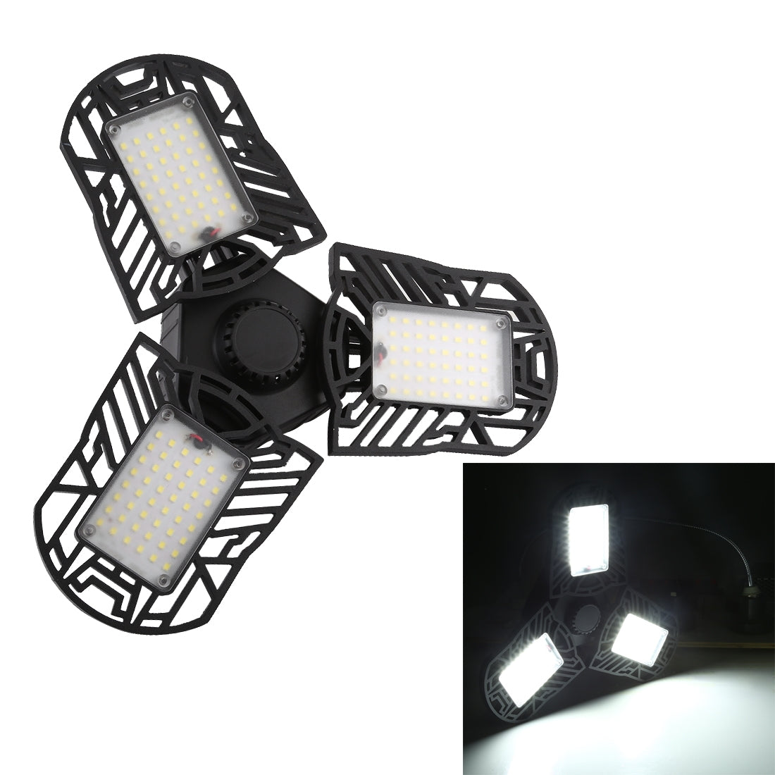 ELECTROPRIME 60W E27 LED Lamp 110V 220V LED Bulb Deformable High Power Light For Warehouse Factory Garage Basement Gym