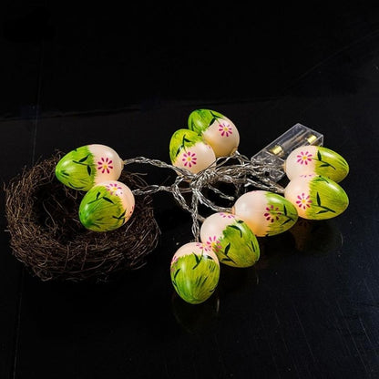 ELECTROPRIME 10 Bulbs LED Cute Easter Eggs Decorative Lamp Holiday Decorative Light Bulbs(Blue Light)