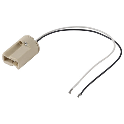 ELECTROPRIME G9 Ceramic Lamp Base Socket Halogen Lamp Holder, Cable Length: 20cm