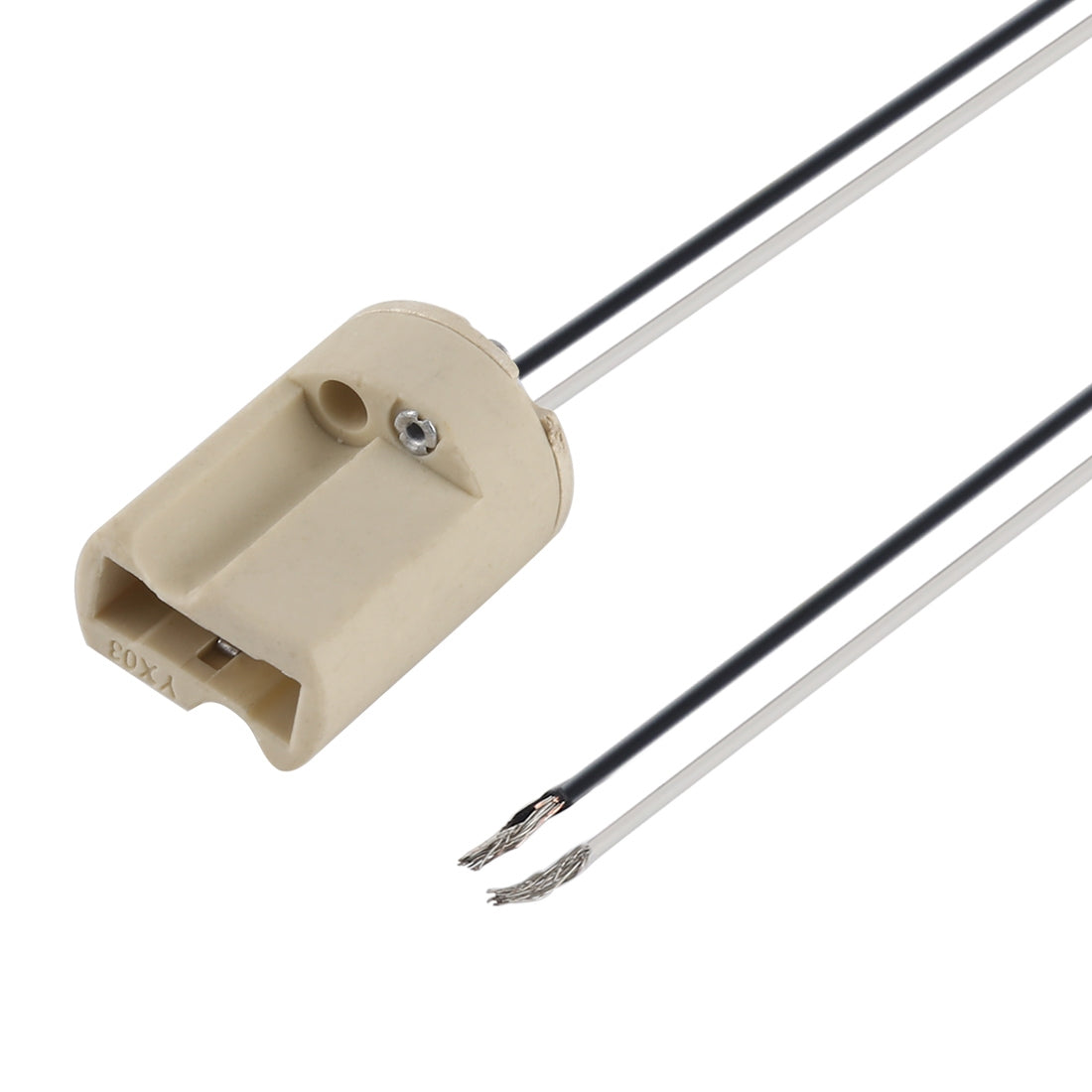 ELECTROPRIME G9 Ceramic Lamp Base Socket Halogen Lamp Holder, Cable Length: 20cm