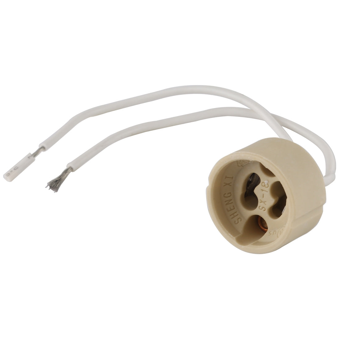 ELECTROPRIME GU10 Ceramic Lamp Holder Socket Base Adapter Wire Connector, Cable Length: 12cm