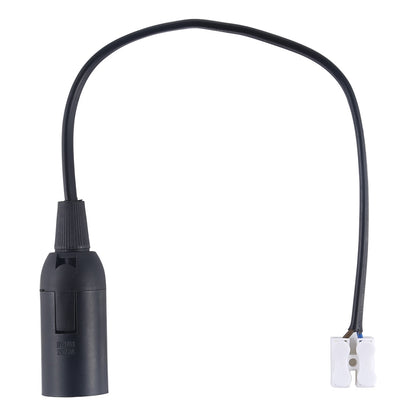 ELECTROPRIME E14 Lamp Socket Base Holder with Electrical Wire Cable, Cable Length: 28cm(Black)