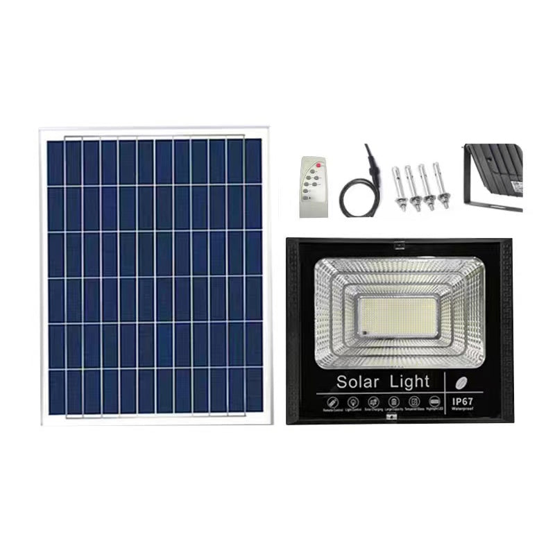 ELECTROPRIME 10W 100 LEDs IP67 Waterproof Solar Power Flood Light with Remote Control