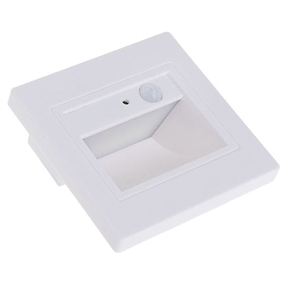 ELECTROPRIME YK2306 Warm White Light Motion Sensor COB LED Wall Light for Stairs Step Corner, AC 85-265V