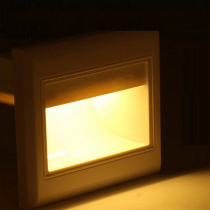 ELECTROPRIME YK2306 Warm White Light Motion Sensor COB LED Wall Light for Stairs Step Corner, AC 85-265V