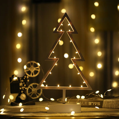 ELECTROPRIME Christmas Tree Shape Romantic LED String Holiday Light with Holder, Warm Fairy Decorative Lamp Night Light for Christmas, Wedding, Bedroom(Warm White)
