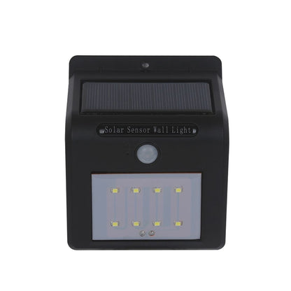 ELECTROPRIME IP65 Waterproof White Light, 8 LEDs Solar Motion Sensor Wall Light with Solar Panel