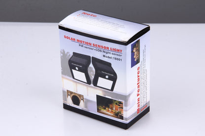 ELECTROPRIME IP65 Waterproof White Light, 8 LEDs Solar Motion Sensor Wall Light with Solar Panel