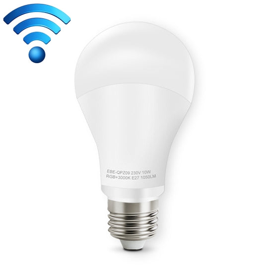 ELECTROPRIME E27 10W Color Changing WiFi Smart LED Light Bulb, 14 LEDs 3000K+RGB 1050 LM Works with Alexa & Google Home, AC 230V