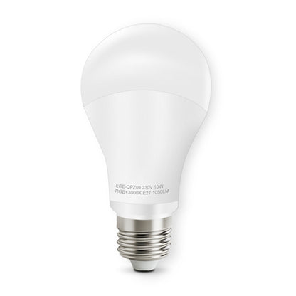 ELECTROPRIME E27 10W Color Changing WiFi Smart LED Light Bulb, 14 LEDs 3000K+RGB 1050 LM Works with Alexa & Google Home, AC 230V