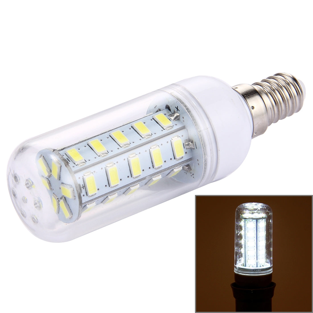 ELECTROPRIME E14 3.5W LED Corn Light, 36 LEDs SMD 5730 Bulb, AC 220-240V