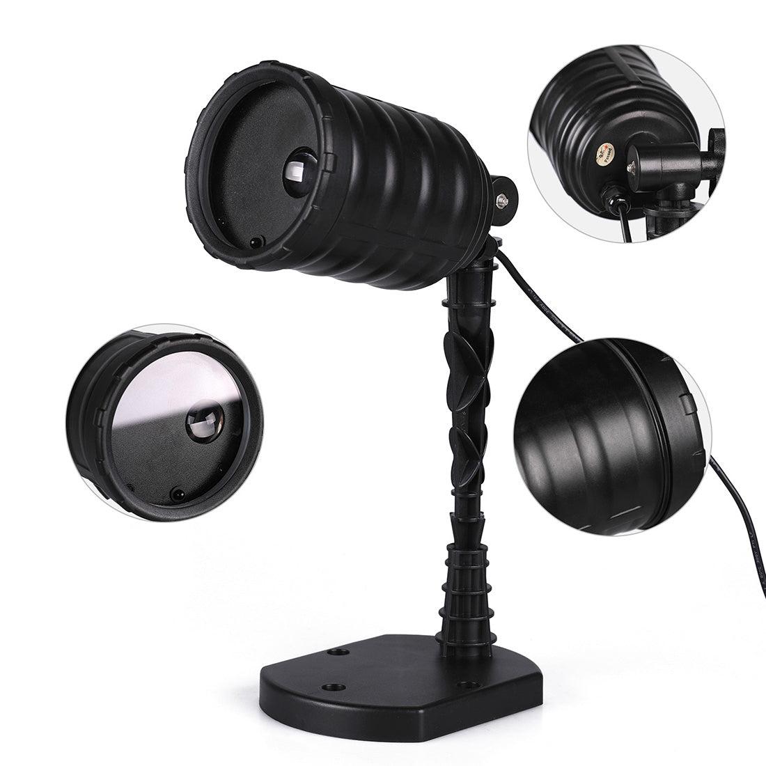 ELECTROPRIME Blinblin CPF-LED 9W RGB IP65 Waterproof ABS Shell Landscape Light, Lawn Lamp Floodlight with 12-keys Remote Control