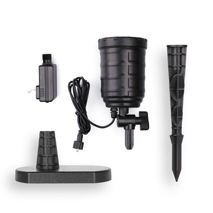 ELECTROPRIME Blinblin CPF-LED 9W RGB IP65 Waterproof ABS Shell Landscape Light, Lawn Lamp Floodlight with 12-keys Remote Control
