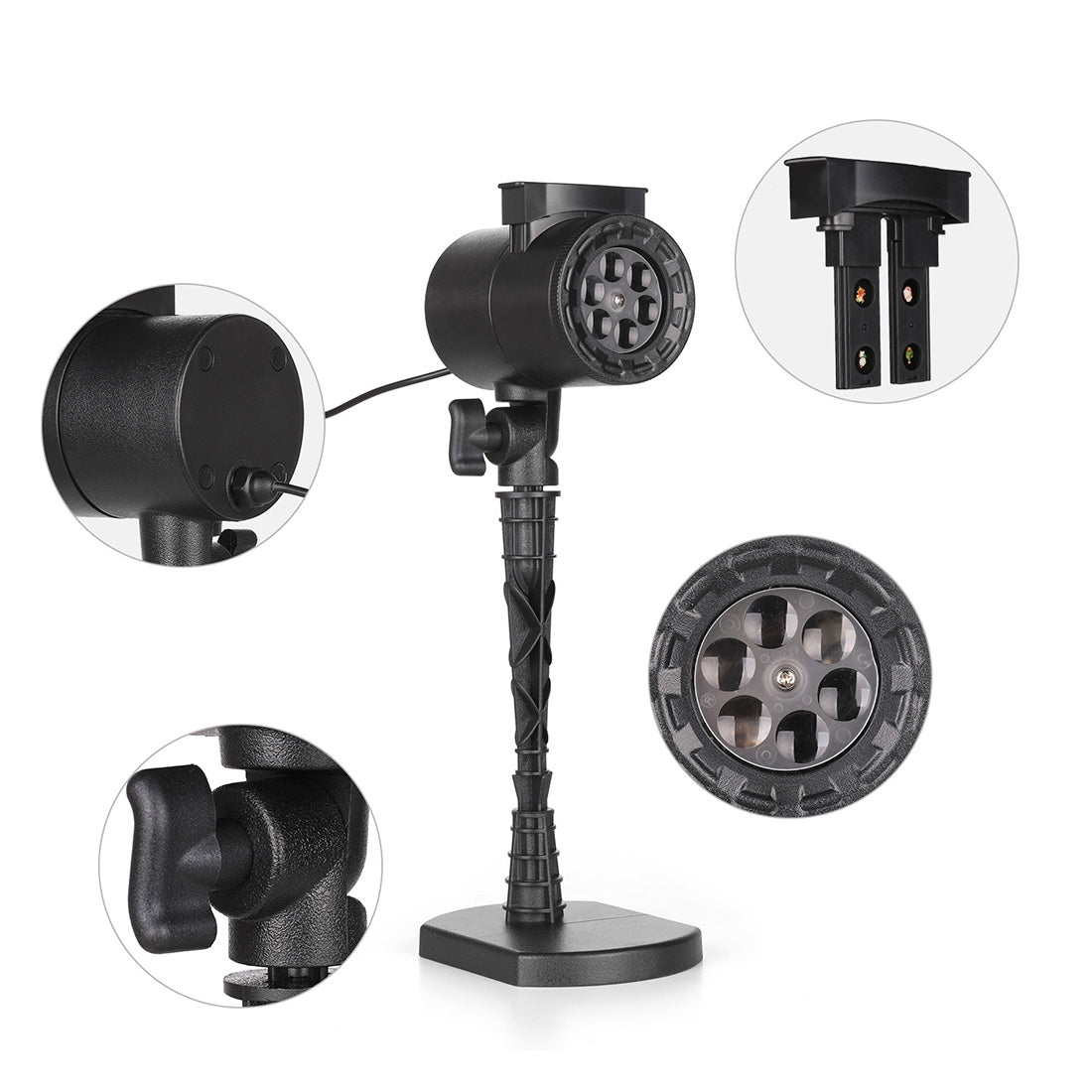 ELECTROPRIME Blinblin CPF-LM401 4W IP65 Waterproof White Light ABS Shell Landscape Light, 8 Groups Patterns Outdoor Lawn Lamp