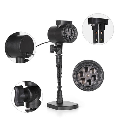 ELECTROPRIME Blinblin CPF-LM401 4W IP65 Waterproof White Light ABS Shell Landscape Light, 8 Groups Patterns Outdoor Lawn Lamp