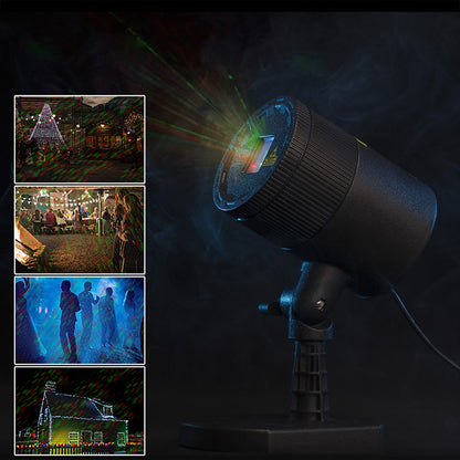 ELECTROPRIME Blinblin CMF-A101 IP65 Waterproof ABS Shell Landscape Light, Dynamic Red + Green Laser Mini Outdoor Lamp