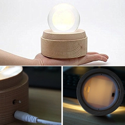 ELECTROPRIME 3D Word Engraving Crystal Ball Music Box Clover Pattern Electronic Swivel Musical Birthday Gift Home Decor with Music