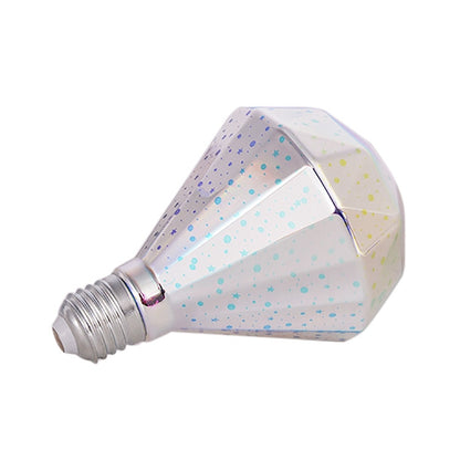 ELECTROPRIME E27 4W IP65 Waterproof Diamond Shape Warm White 3D Fireworks LED Bulb, 2700K 48 LEDs SMD 2835 Vintage Atmosphere Decoration Art Lamp, AC 85-265V