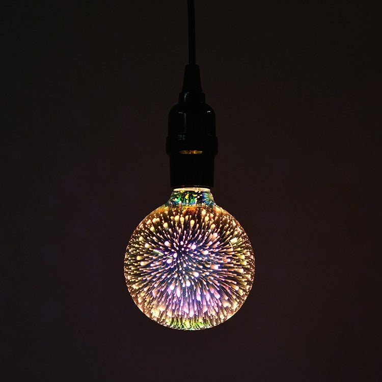 ELECTROPRIME G95 E27 4W IP65 Waterproof Warm White 3D Fireworks LED Bulb, 2700K 48 LEDs SMD 2835 Vintage Atmosphere Decoration Art Lamp, AC 85-265V