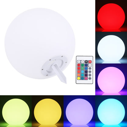 ELECTROPRIME Esmartlive ES-BALL 30cm Colorful Light LED Ball Light with Remote Control, IP65 Waterproof LED Decorative Light(White)