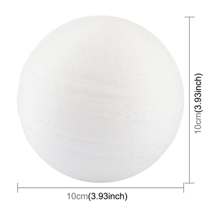ELECTROPRIME 10cm Patted 3D Print Jupiter Lamp, USB Charging 7-Color Changing Energy-saving LED Night Light with Wooden Holder Base