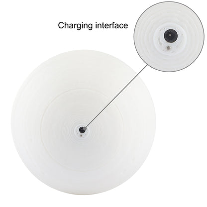ELECTROPRIME 10cm Patted 3D Print Jupiter Lamp, USB Charging 7-Color Changing Energy-saving LED Night Light with Wooden Holder Base