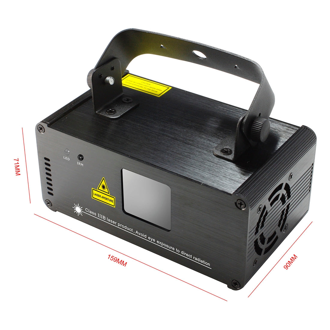 ELECTROPRIME 15W LED Single Beam Laser Projector (Red Light + Blue Light + Green Light), DM-RGB400 with Remote Controller, DMX / Auto Run / Sound Control Modes, AC 100-240V