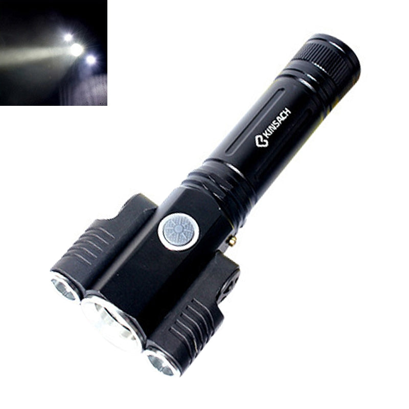 ELECTROPRIME KS-739 USB Charging Waterproof T6+XPE Fixed Focus LED Flashlight with 4-Modes & 18650 lithium battery