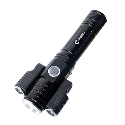 ELECTROPRIME KS-738 USB Charging Waterproof T6+XPE Zoomable LED Flashlight with 4-Modes & 18650 lithium battery