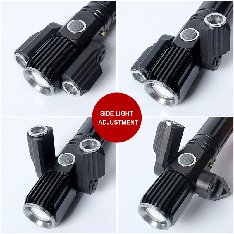 ELECTROPRIME KS-738 USB Charging Waterproof T6+XPE Zoomable LED Flashlight with 4-Modes & 18650 lithium battery