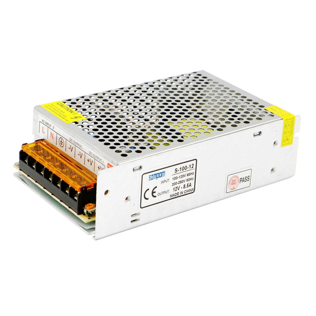 ELECTROPRIME SOMPOM S-100-12 100W 12V 8.5A Iron Shell Driver LED Light Strip Lighting Monitor Power Supply