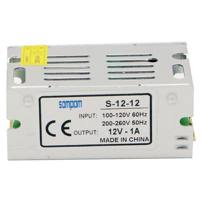 ELECTROPRIME SOMPOM S-12-12 12W 12V 1A Iron Shell Driver LED Light Strip Lighting Monitor Power Supply