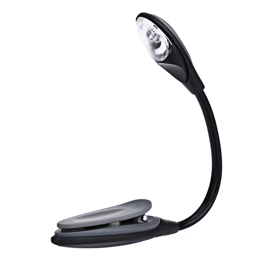 ELECTROPRIME 0.2W White Light Clip Fixtures LED Desk Light, 1 LED 280 LM Eye Protection Reading Lamp