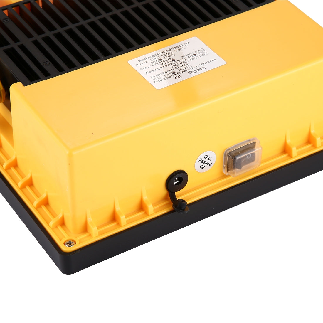 ELECTROPRIME 30W IP65 Waterproof COB LED Rechargeable Flood Light, 2650LM 6000-6500K with Car Charger, AC 85-265V