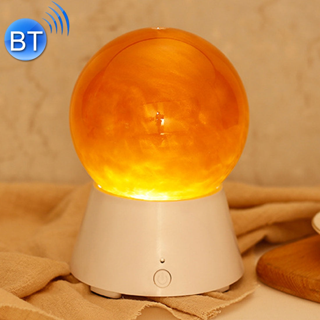 ELECTROPRIME Planet Design LED Atmosphere Light, Creative Magic Music Bass Sound Box Bluetooth V2.1+EDR Speaker Night Lamp Novelty Gifts
