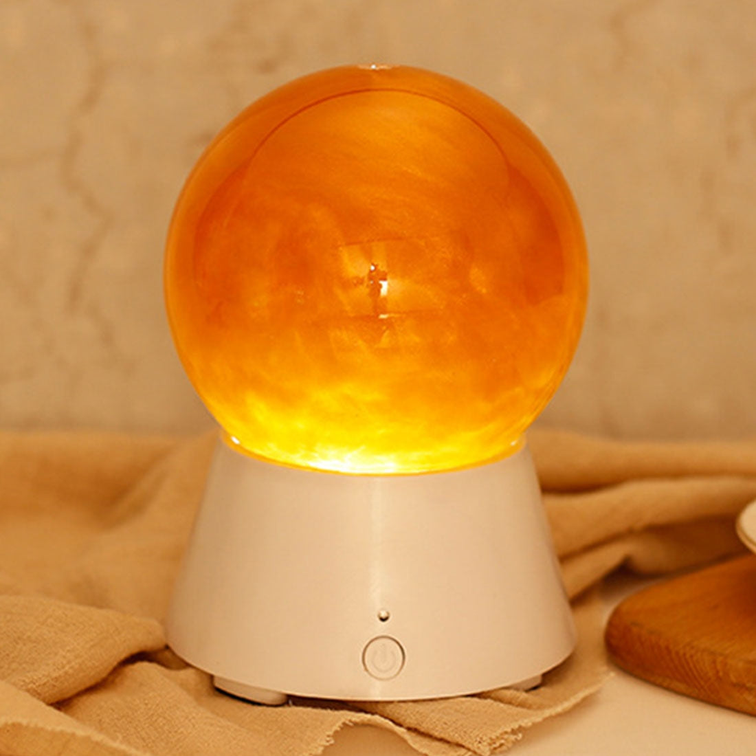 ELECTROPRIME Planet Design LED Atmosphere Light, Creative Magic Music Bass Sound Box Bluetooth V2.1+EDR Speaker Night Lamp Novelty Gifts