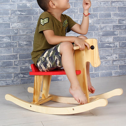 ELECTROPRIME Children Trojan Horse Baby Rocking Horse Rocking Chair Toy, Size: 67x25x54cm