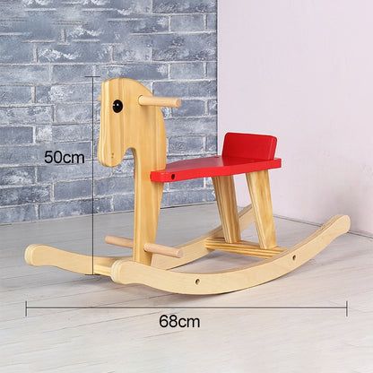 ELECTROPRIME Children Trojan Horse Baby Rocking Horse Rocking Chair Toy, Size: 67x25x54cm
