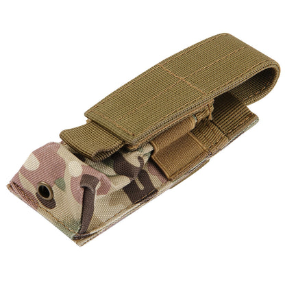 ELECTROPRIME M5 Multifunctional Outdoor Sports Mini Portable Flashlight Protective Cover / Bag, Size: 15 x 4.7 x 2 cm(Dark Red)