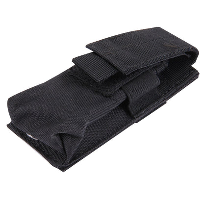 ELECTROPRIME M5 Multifunctional Outdoor Sports Mini Portable Flashlight Protective Cover / Bag, Size: 15 x 4.7 x 2 cm(Black)