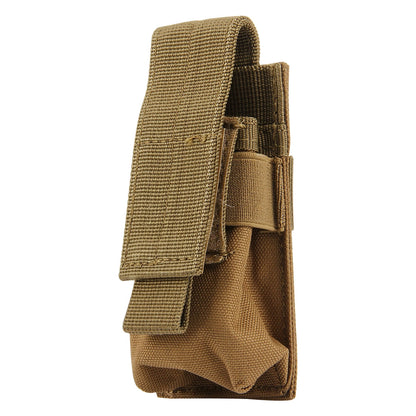 ELECTROPRIME M5 Multifunctional Outdoor Sports Mini Portable Flashlight Protective Cover / Bag, Size: 15 x 4.7 x 2 cm(Brown)