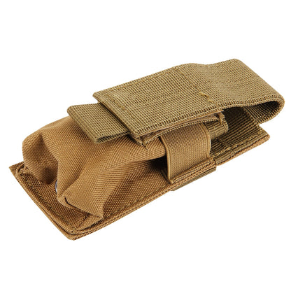 ELECTROPRIME M5 Multifunctional Outdoor Sports Mini Portable Flashlight Protective Cover / Bag, Size: 15 x 4.7 x 2 cm(Brown)