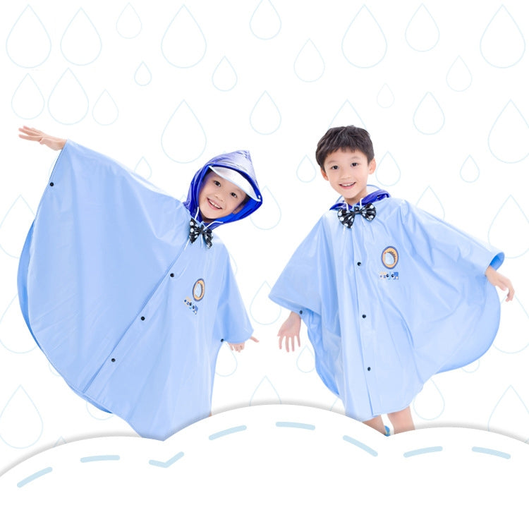 ELECTROPRIME Age Above 3 Kids British Style Cartoon Reusable Cloak Raincoat Hoodies