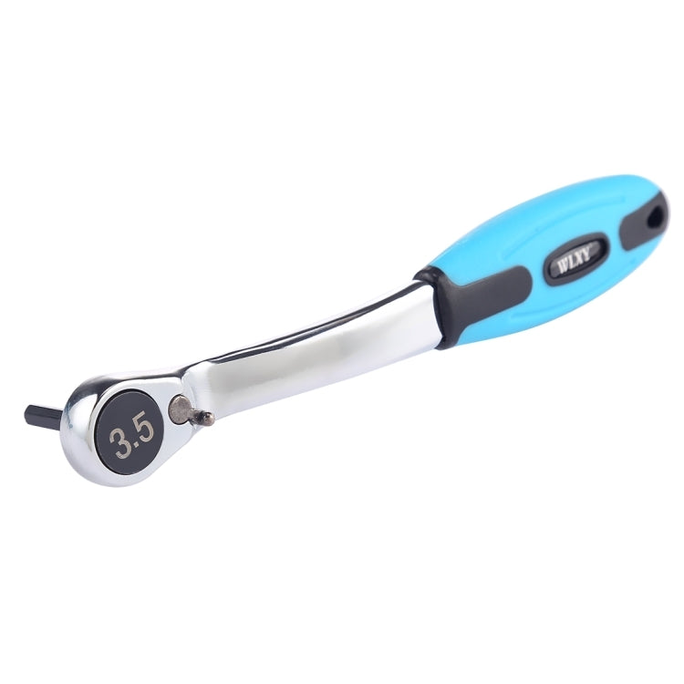 ELECTROPRIME 3.5mm Inner Hexagon 72 Teeth Handle Ratchet Wrench