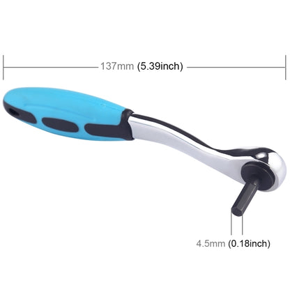 ELECTROPRIME 4.5mm Inner Hexagon 72 Teeth Handle Ratchet Wrench