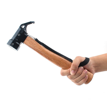 ELECTROPRIME CLS-Outdoor Hexagonal Brass Brass Multi-function Nail Puller Shark Hammer