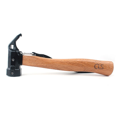 ELECTROPRIME CLS-Outdoor Hexagonal Brass Brass Multi-function Nail Puller Shark Hammer